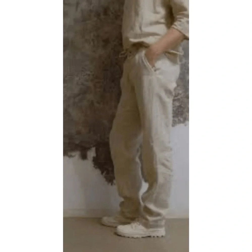 NWOT Tasso Elba Island Beige Drawstring Trousers Beach Pants‎ Men 36X32 China